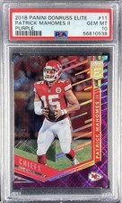 Mahomes, Patrick - 2018 Elite - Purple - 74/99 - PSA 10 - 56810538