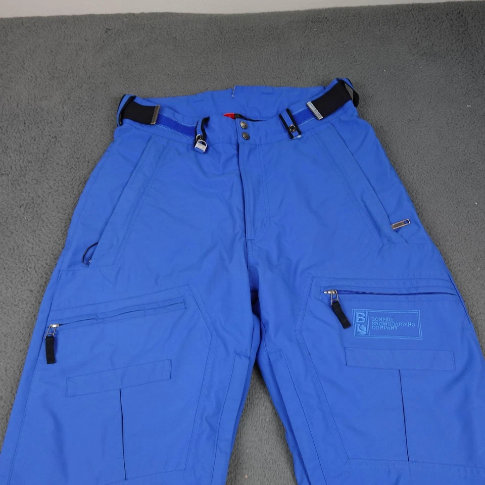 Pantalones de snowboard Bonfire para hombre azul medio calce clásico evolución esquí cargo Foto 2 de 4
