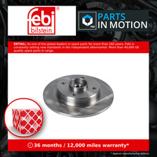 Image of 2x Brake Discs Pair Solid Rear 243.7mm 106351 Febi Set 1623835180 039181957 New