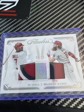 2022 Panini Flawless Baseball Brandon Marsh Jo Adell Dual Patch /25