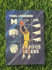 2026 ONIT Michigan BASKETBALL YAXEL LENDEBORG Campus Colors Blue Holo #CC-7