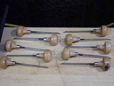 10 Vintage F.D. Watchmakers Jewelers Gunsmiths Long Skinny Gravers VG used