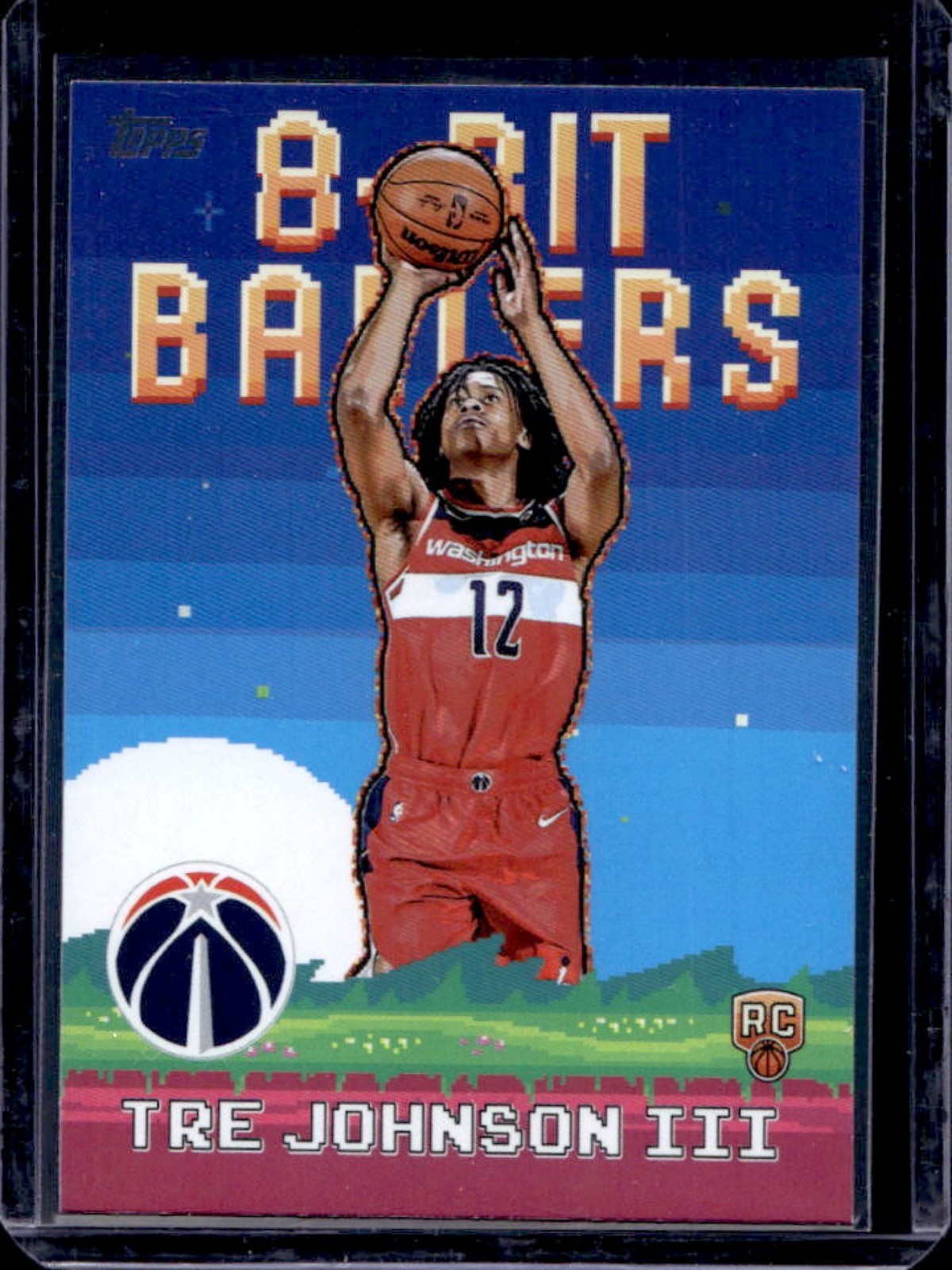 2025-26 Topps Tre Johnson III 8-Bit Ballers RC Rookie #8B-36 Wizards