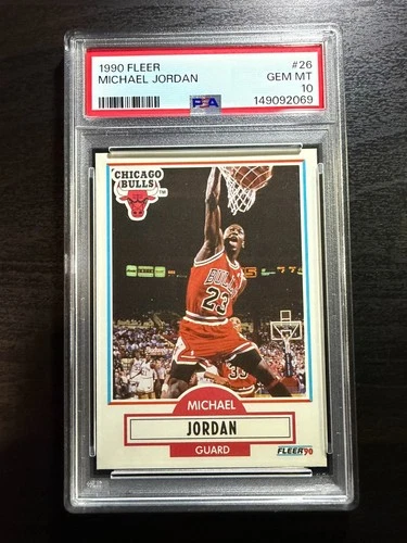 1990 Fleer Michael Jordan #26 Bulls PSA 10 GEM MINT