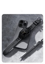 Steel Butterfly Buckle for Apple Watch Ultra 9 8 7 6 RM Mod Silicone Strap Band