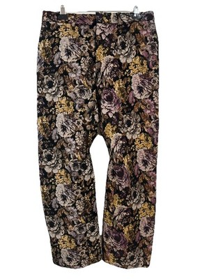 Linder Floral Tapestry Trousers Wide Leg Women's Size 4