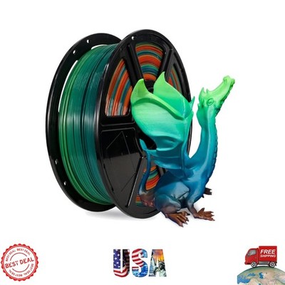 Easy Print 1kg Rainbow PLA 1.75mm Filament - Perfect for Vivid 3D Models