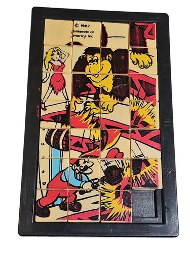 Vintage 1982 Donkey Kong Nintendo Slide Puzzle Hong Kong