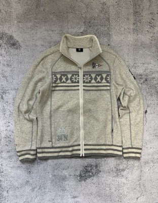Bogner Arctic Earth Zip Fleece Jacket Men's M Size White