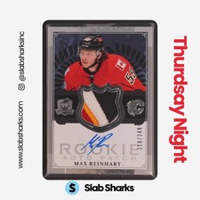 2013 UPPER DECK THE CUP #141 MAX REINHART ROOKIE PATCH AUTO RC /249