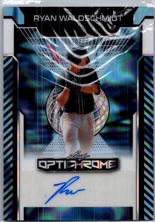 2025 Leaf Ryan Waldschmidt Optichrome Baseball Blue Auto /7