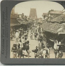Characteristic Street in Madura, c1900, Madurai, Tamil Nadu