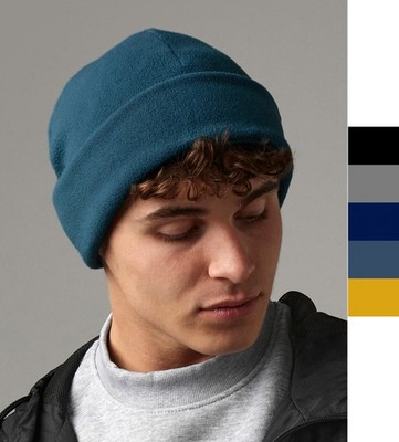 2er Pack Beechfield: Herren Recycled Fleece Cuffed Beanie warm leicht Antipillin