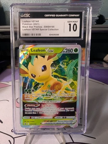 CGC 10 Leafeon VSTAR SWSH195 SWSH: Sword & Shield Promo Cards Holo