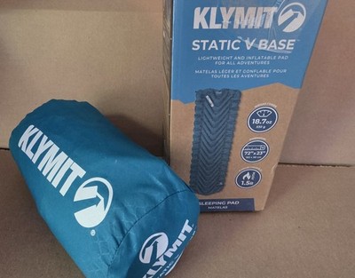 Klymit Static V Base Sleeping Pad - 72x23 R-Value 1.5 w/ Stuff Sack & Box
