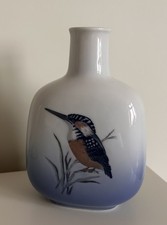 Royal Copenhagen - Porcelain Vase -  Kingfisher Design - 5104