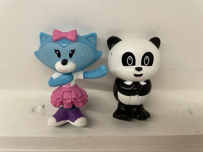 Julius Junior Figures Blue Raccoon Sheree & Panda Ping Toys About 3'' VERY RARE