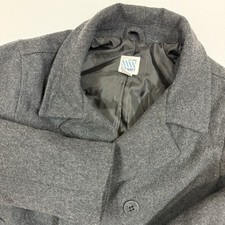 Old Navy Wool Blend Pea Coat Peacoat Double Breasted Gray Girl Size Large 10-12