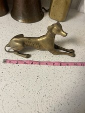 Greyhound Or Whippet Dog - Bronze Figurine Sculpture - 10 Inch- Vintage Art Deco Greyhound Or Whippet Dog - Bronze Figurine Sculpture - 10 Inch- Vintage Art Deco