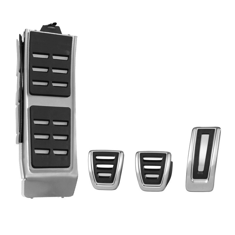 Kit pédales alu brossé Audi Q5 SQ5 8R boîte manuelle finition haut de gamme