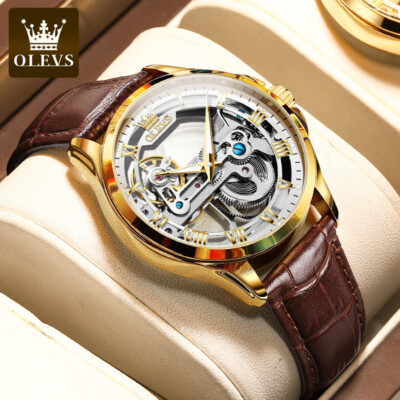 OLEVS Brand Men Automatic Watch Luxury Luminous Waterproof Mechanical Watches