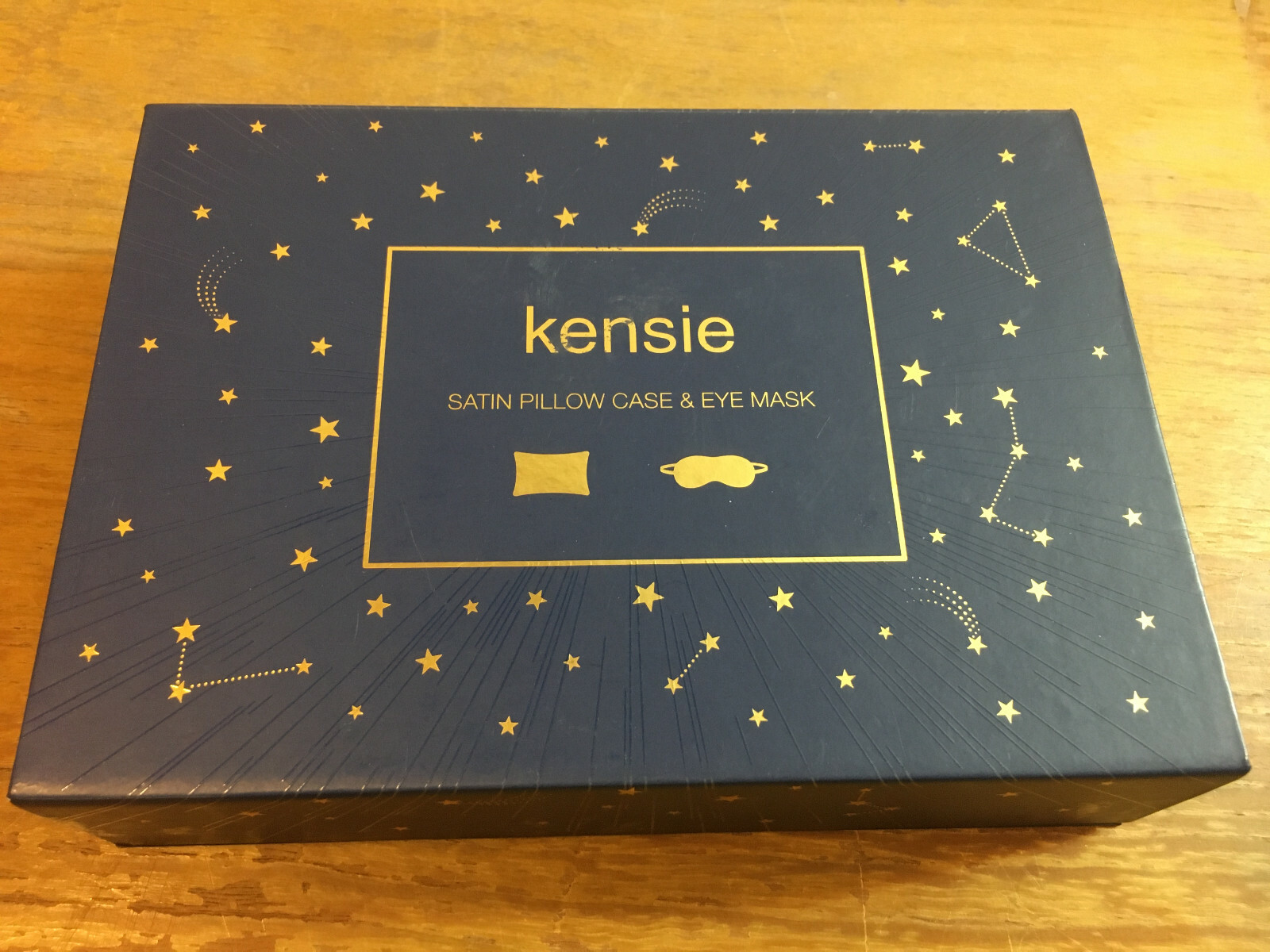 KENSIE SATIN PILLOW CASE & EYE MASK GIFT SET, NEW eBay