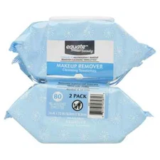 Equate Makeup Remover Cleansing Towelettes,  For Delicate Skin, 40 Count, 2 Pack