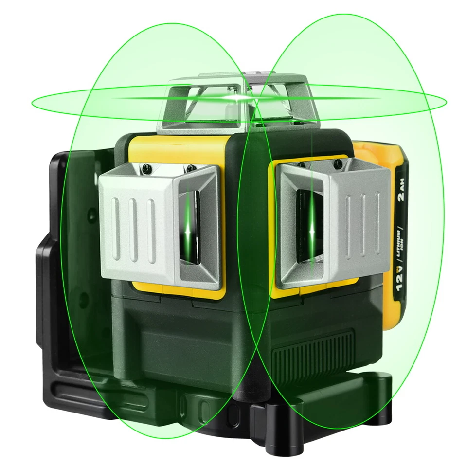 Laser Level for Dewalt 12V Green Line 3 x 360 Vertical 12 Lines +Battery+Charger - Image 2 of 4