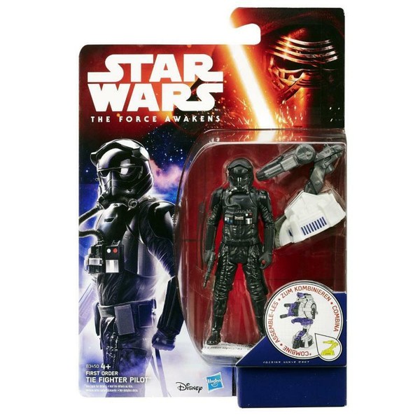 "Disney Hasbro B3450 Star Wars Episode 7 Tie Fighter Pilot Figur 3,75\" 10Cm Neu"-image