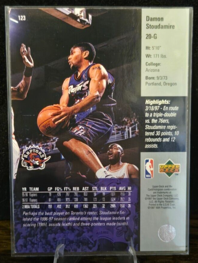 Damon Stoudamire Toronto Raptors Roster 1997 Upper Deck 1997 Damon - Main Image