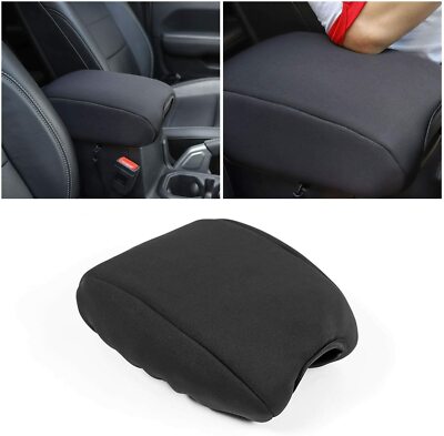 Center Console Armrest Pad Cover for Jeep Wrangler JL JLU JT 2018+ Black