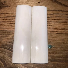 Camel Bone Knife Scales, Knife Making, Sold 2/ Set, 5” X 1.5” X 3/8” White Dyed