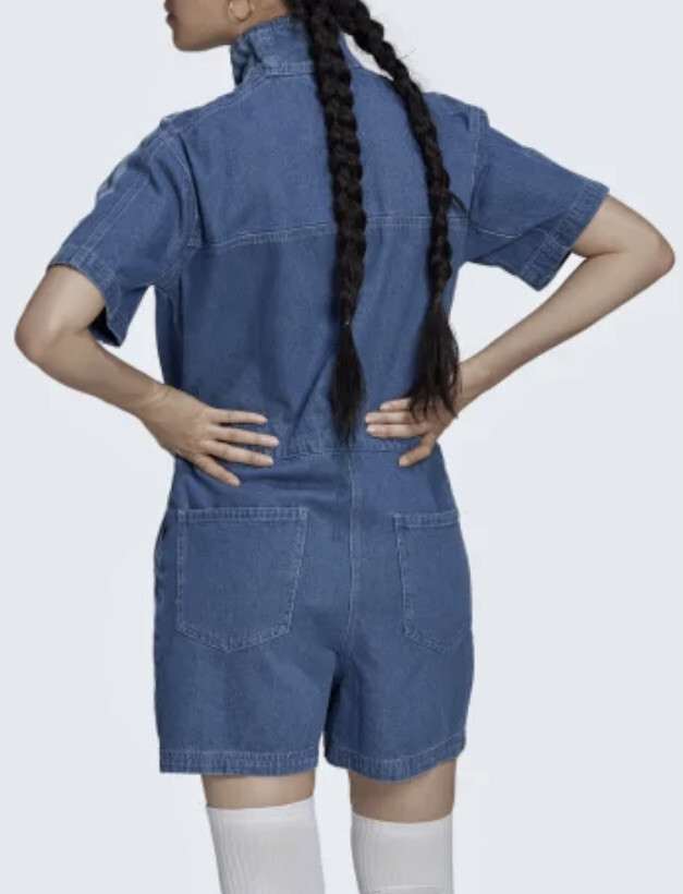 adidas アディダス　Adicolor Denim Jumpsuit adidas Originals Adicolor Denim Jumpsuit DENIM BLUE