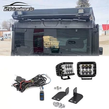 For Polaris Ranger 570/900/1000 Rear Backup 60W LED Light Pod Bracket Wire Kit