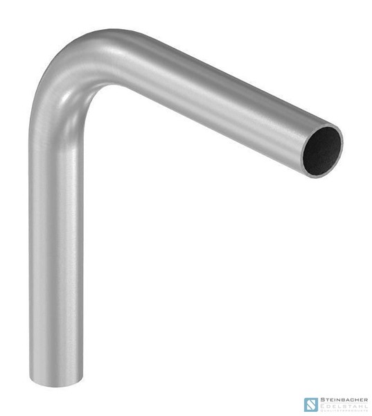 Edelstahl Rohrbogen 90°, Aus Rohr 42,4 X 2,5Mm, Radius-Mitte: 100Mm, V2A-image