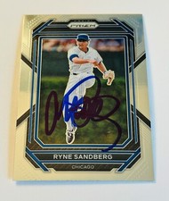 Ryne Sandberg Signed Autograph 2023 Panini Prizm Chicago Cubs Card #111 - COA
