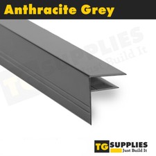 Aluminium F-Section For Polycarbonate Roofing Sheets White, Brown and Anthracite
