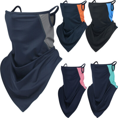 Neck Gaiter with Ear Loops Neck Covers Breathable Mask Unisex Non Slip Headwear