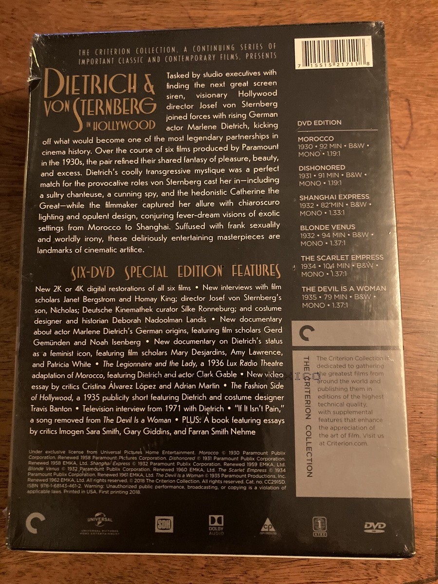 (未使用･未開封品)Dietrich &amp; Von Sternberg in Hollywood (Criterion Collection) [DVD] Dietrich & Von Sternberg in Hollywood (Criterion Collection