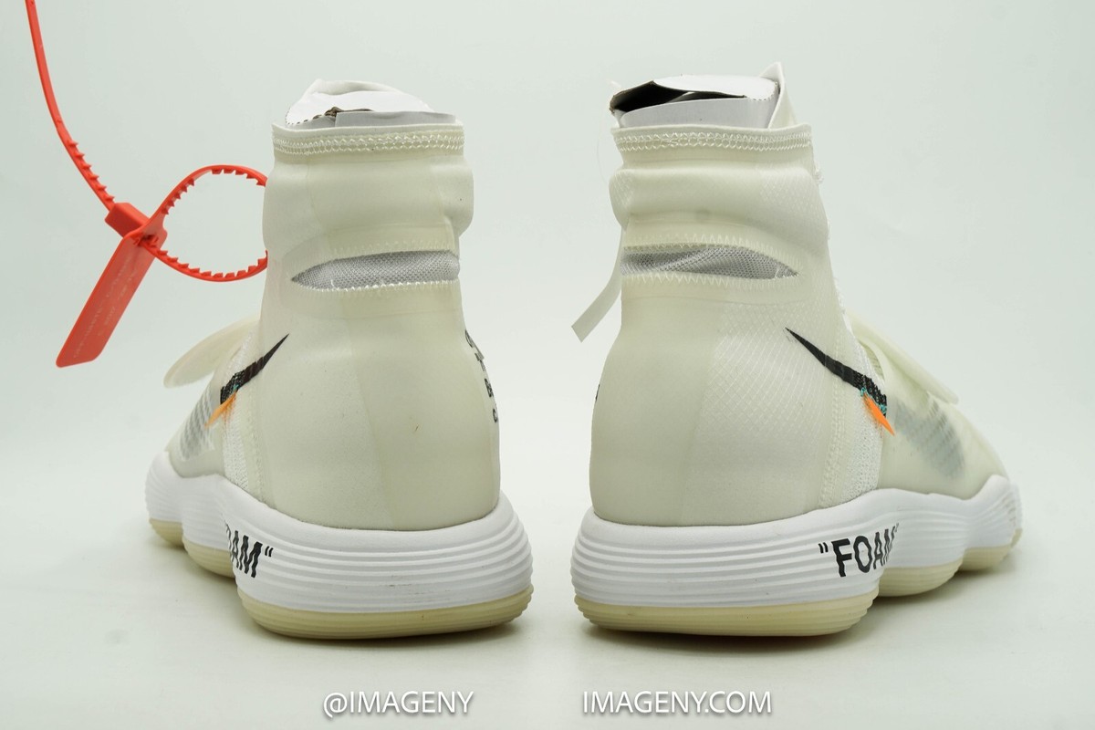 NIKE REACT HYPERDUNK FLYKNIT NEW SIZE 11.5 OFF-WHITE AJ4578