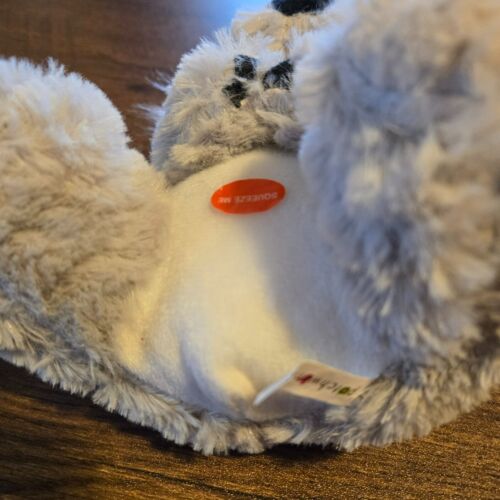 Patchwork 7" Pastel Koala Dog Toy w/Squeaker Grey Snuggler, Cuddling New - Picture 2 of 3