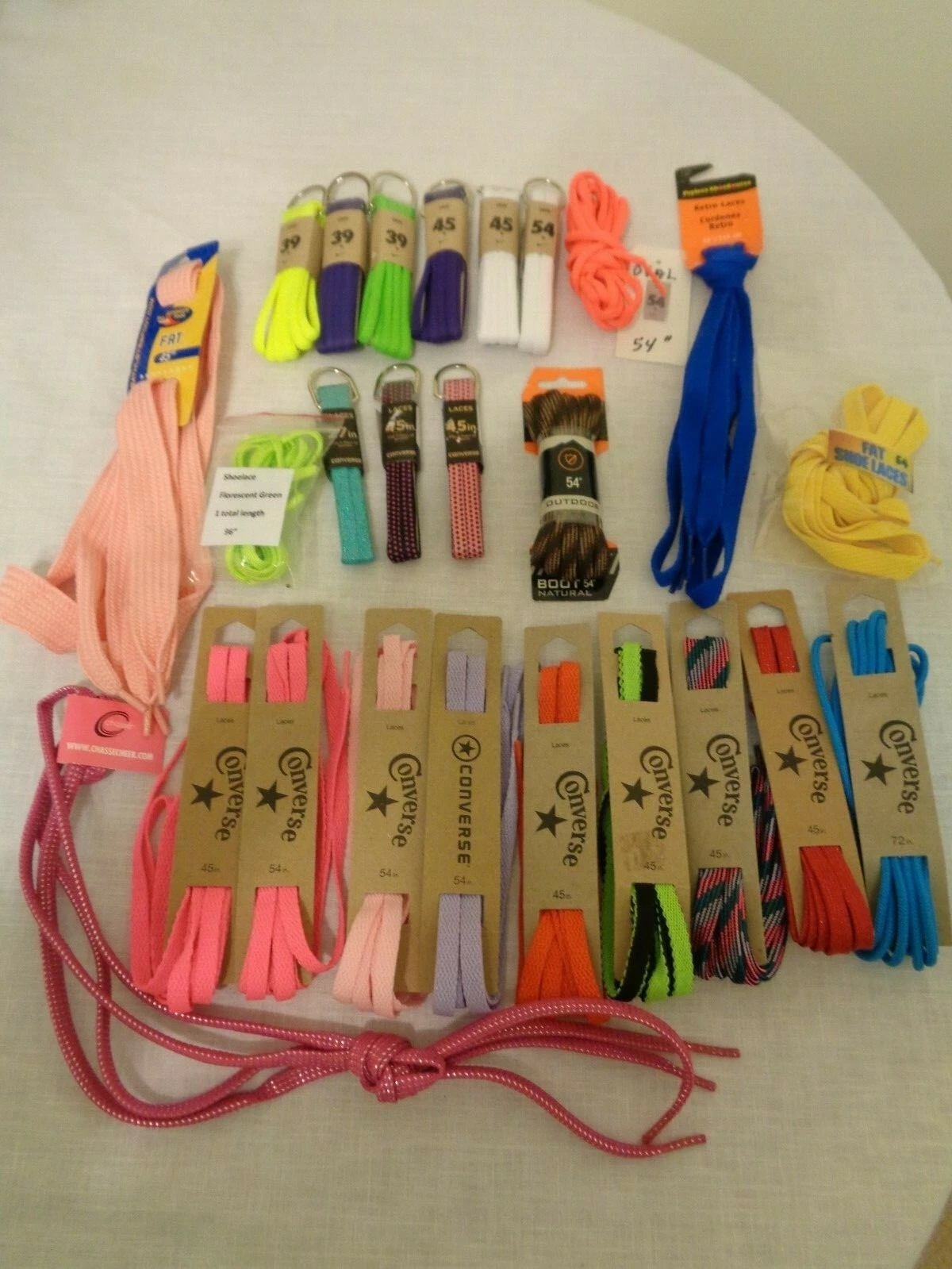 Nuovi lacci scarpe Nike Sof Sole Converse Stride Rit Kiwi lavoro casual abito atletico