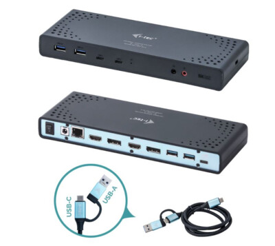 I-TEC Universal USB-C Dual Display Dockingstation CADUAL4KDOCKPD 5K/Dual 4K& 90W