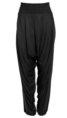NEW Free People FP Movement Windy Meadow Solid Harem Pants - Black