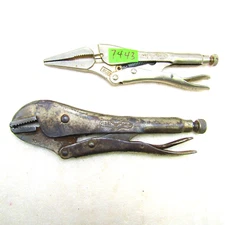 Locking pliers by Vise Grip, two pair