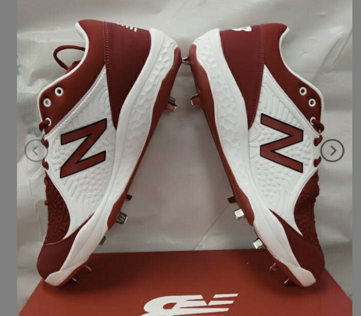 New Balance Baseball Cleats Mens 16 Fresh Foam Shoes Red Metal Athletic Sports New Balance Men Fresh Foam X 3000 v6 Metal Baseball Cleats  main image 2
