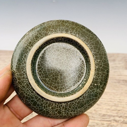 3.9" old antique song dynasty goryeo porcelain green glaze lce crack brush wash - Picture 6 of 9