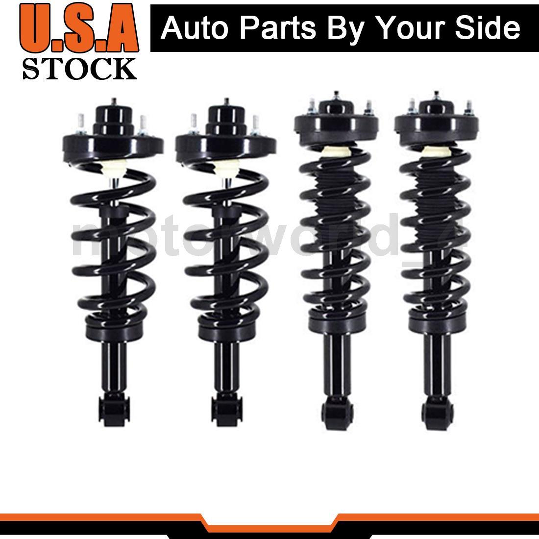 4 Front Rear Strut and Coil Springs Fits Ford Expedition 5.4L