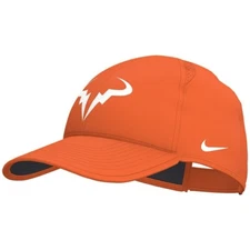 *NWT* NIKE MEN'S RAFA DRI-FIT CLUB TENNIS CAP M/L SAFETY ORANGE/WHITE FB5600-819