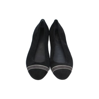 Loriblu schwarze Wildleder-Ballerinas Damengröße 3 UK Designer authentisch